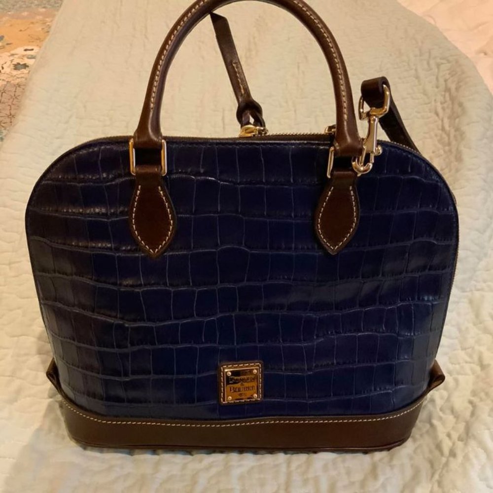 Dooney & Bourke Croc Zip Zip Satchel